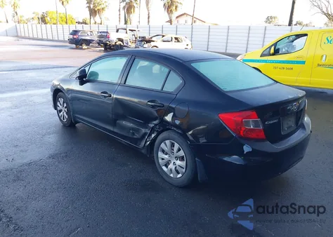 2012 Honda Civic Lx from USA, damaged, VIN 19XFB2F56CE308708